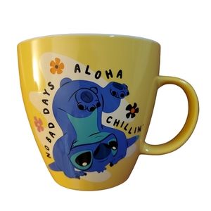 Disney‎ Stitch Aloha Yellow Mug New